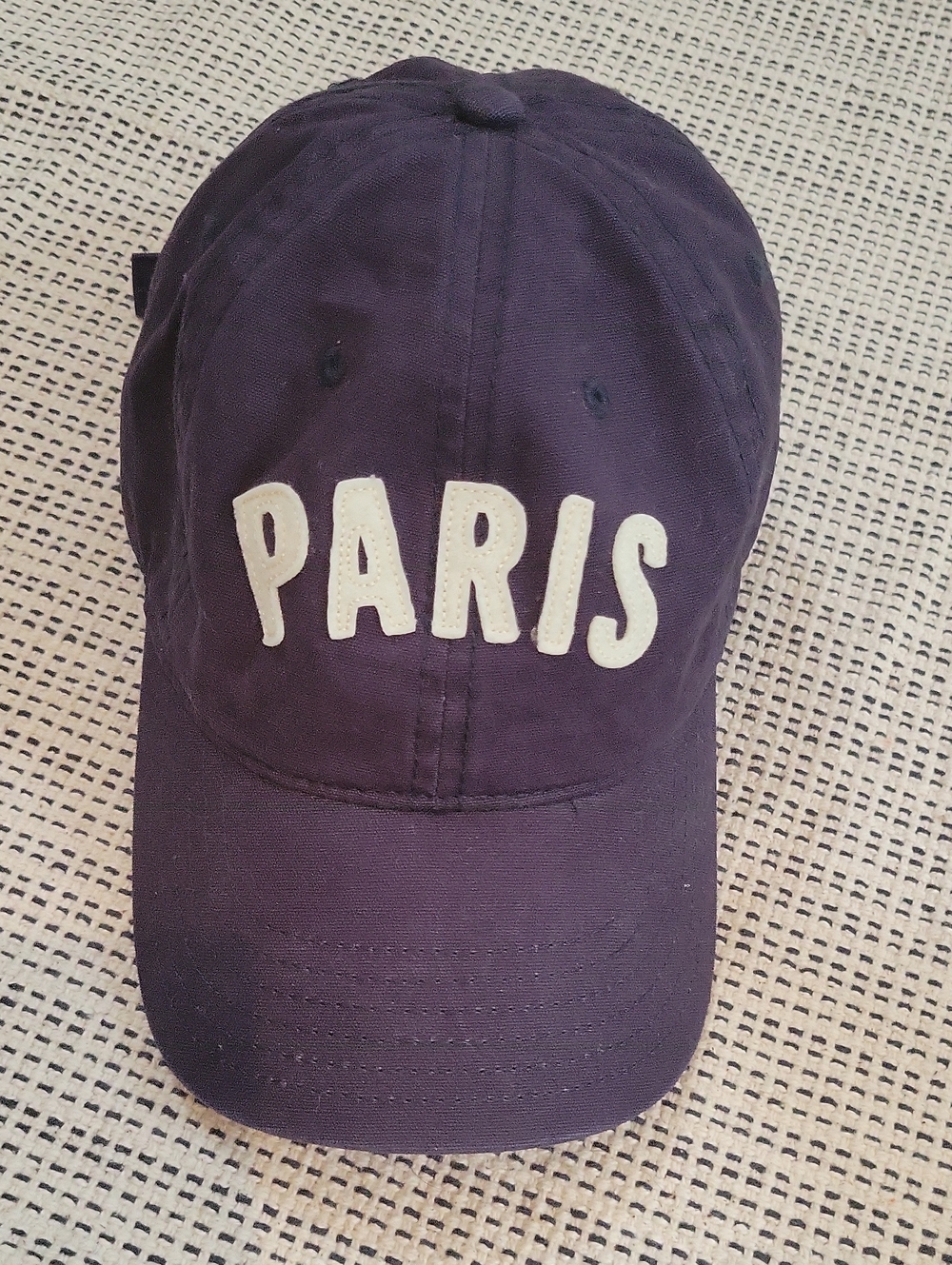 H&M Navy Blue 'PARIS' Baseball Cap O/S